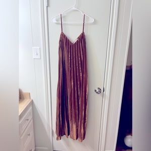 Dress - Maxi - Dark Amber Velvet